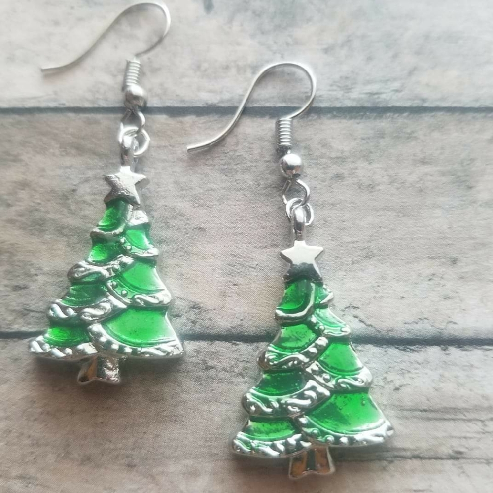 Christmas Tree Earrings